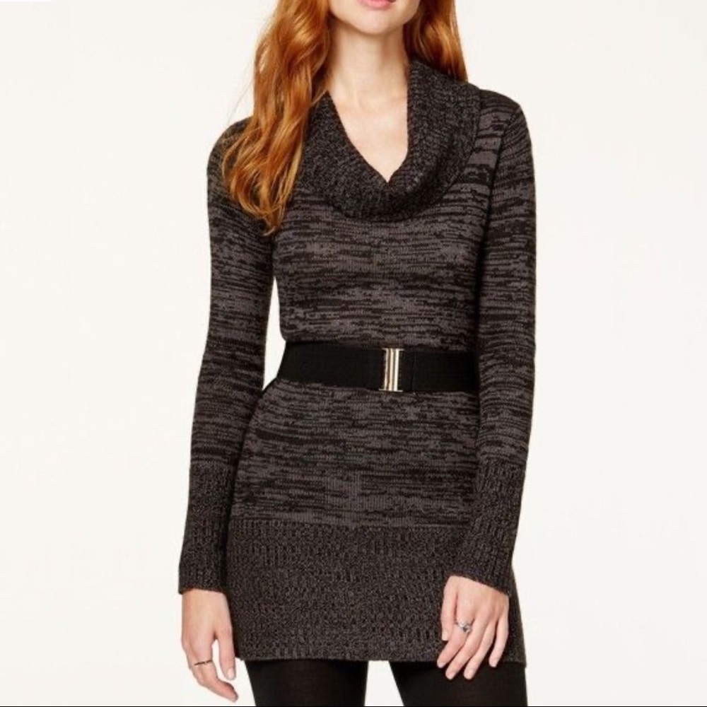 Macy’s | BCX Sweater Dress | Black & Grey |